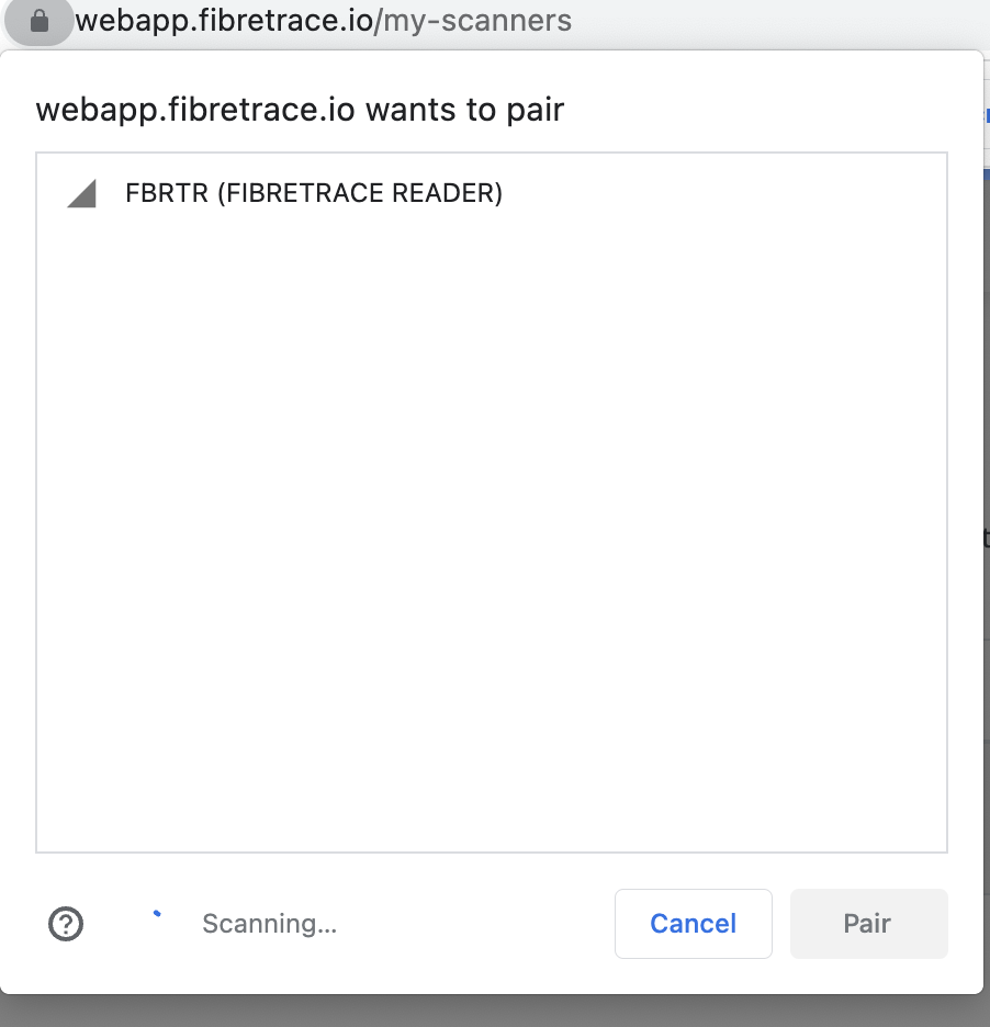 How to set up FibreTrace® scanner? – FibreTrace Help Centre